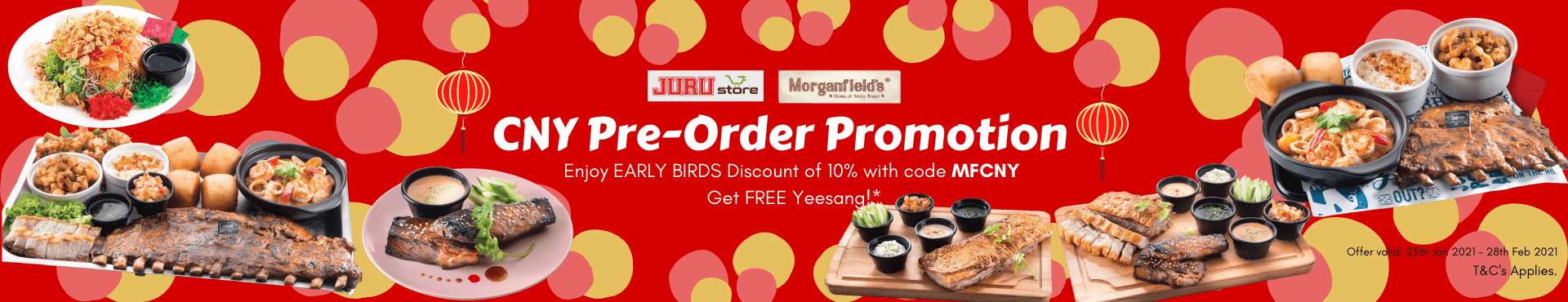 Morganfield’s CNY Pre-Order Promotion